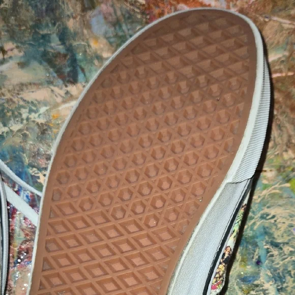 White Sneakers with Pineapple Print - Picture 11 of 12